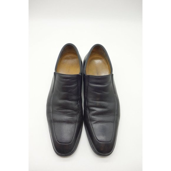 Magnanni Black Leather Dress Casual Slip On Loafers Shoes Men\'s 10 D main image 5